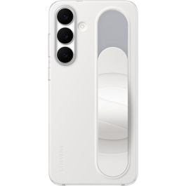Samsung Funda Standing Grip para Galaxy S25 FE, Silicona Blanca con Soporte