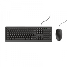 Trust Combo Teclado + Ratón Tkm-250 Silencioso Resistente a Líquidos Negro