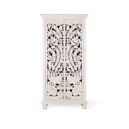 Giner y Colomer Armario de Madera de Mango Blanco Envejecido 180x90x40 cm Precio: 1391.4879. SKU: B1KBCQ2MMB