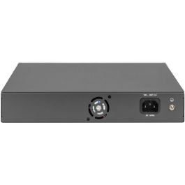 Digitus Switch 16-Port 10/100 PoE 32W Fast Ethernet, 2 enlaces Gigabit RJ45/SFP, No administrado, Montaje en rack 1U, Negro