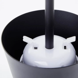 Brilliant BRI4004353437717 Lámpara de Mesa Exterior LED Solar Metal Plástico 5 W Negro Esmerilado