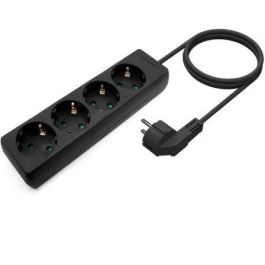 Aisens Regleta de Enchufes 4 Tomas Sin Interruptor, Cable 1.4M Negro Aisens Regleta de Enchufes 4 Tomas Sin Interruptor, Cable 1.4M Negro