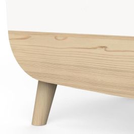 Caja para juguetes - FIRMIANA - Estilo escandinavo - Blanco mate / Roble Kronberg - 82,4 x 39,1 x 58,9 cm - DEMEYERE Caja para juguetes - FIRMIANA - Estilo escandinavo - Blanco mate / Roble Kronberg - 82,4 x 39,1 x 58,9 cm - DEMEYERE
