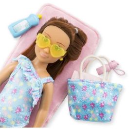 Corolle COR4062013600147 Muñeca Maniquí Box Zoé en la Playa, de 28 cm con 5 Accesorios, para Niñas a partir de 4 Años