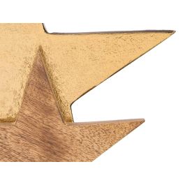 Soporte Decoracion Triple Estrella Dorado Giftdecor 31X28CM (6 Unidades) Soporte Decoracion Triple Estrella Dorado Giftdecor 31X28CM (6 Unidades)