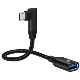 Conceptronic Adaptador USB-C Acodado 90° 3.2 Gen2 10 Gbps Macho a USB-A OTG Hembra Pack 2 Uds