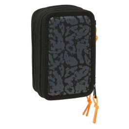 Plumier Triple Naruto Negro 12,5 x 19,5 x 5,5 cm 37 Piezas