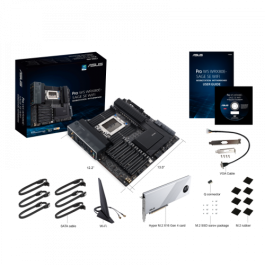 ASUS PRO WS WRX80E-SAGE SE WiFi, Placa Base AMD WRX80, Socket SP3, WiFi6, BT5.1, 10GB Ethernet, 90MB1590-M0EAY0