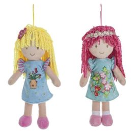 Creaciones Llopis Muñeca Piti 35 cm con pelo de lana, modelos surtidos, material poliéster-acrílico