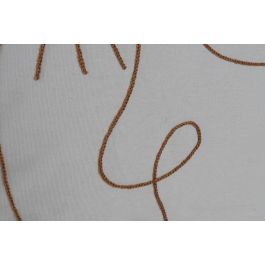 DKD Home Decor Cojin Boho Crema 10 x 45 x 45 cm (4 Unidades)