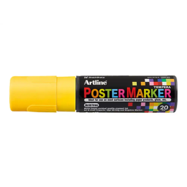 Artline Rotulador EPP-20 Punta Rectangular 20 mm Amarillo para Carteles