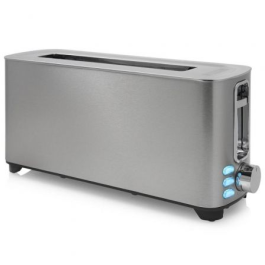 Princess 01.142405.01.014 Tostadora de ranura larga 1050W Acero Inoxidable con 2 Ranuras, 6 Niveles, Recalentar, Descongelar
