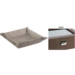 Bandeja Vaciabolsillos Tradicional DKD Home Decor Marron Oscuro Gris Oscuro 18.5 x 4 x 18.5 cm (6 Unidades) Precio: 18.90000035. SKU: B1D8WZSGJC