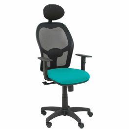 PIQUERAS Y CRESPO Silla Alocen malla negra asiento bali turquesa brazos regulables cabecero fijo Precio: 204.49999944. SKU: S5703919