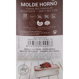 Molde rectangular Quttin 20x11.5x7.5 cm (18 Unidades) Molde rectangular Quttin 20x11.5x7.5 cm (18 Unidades)