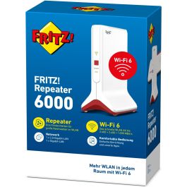 AVM FRITZ!Repeater 6000 - Repetidor Wi-Fi 6 de Triple Banda para Redes WLAN - Optimiza tu Conexión Inalámbrica
