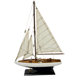 DKD Home Decor Barco Atlantico Decorativo Desmontable, Azul Marino y Blanco, Madera, 30 cm (Largo) x 43 cm (Alto) x 6 cm (Ancho) Precio: 19.49999942. SKU: B1BXM4GER8