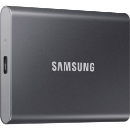 Samsung Portable SSD T7 2TB USB 3.2 Gen2 Tipo C Gris Titanio - NVMe, Lectura 1050MB/s, Escritura 1000MB/s, Aluminio