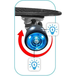 Stamp STA3496271883102 Patineta 22x6" con Ruedas Iluminadas