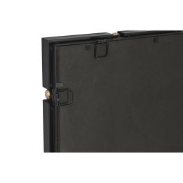 DKD Home Decor Espejo Glam Decorativo Negro Dorado de Hierro y Cristal 96.5x64.5x5 cm