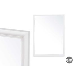 Espejo de Pared con Marco de Madera Blanco 65x85 cm - Giftdecor Espejo de Pared con Marco de Madera Blanco 65x85 cm - Giftdecor