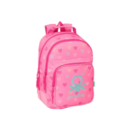 Safta Mochila Doble Benetton Heart con Cantoneras Adaptable a Carro 420x320x150 mm Precio: 49.89000005. SKU: B1JD4K3QEA