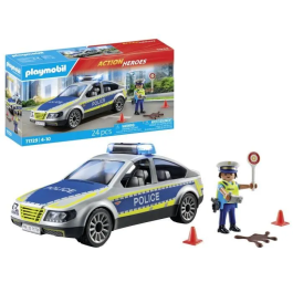 Playmobil Coche Patrulla Action Heroes 71729 con Luz y Sonido para Niños +4 Años