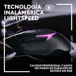 Logitech - G502 X Plus Lightspeed Mouse Ruse RVB Wireless - Botones híbridos Lightforce, Gaming Hero 25K - Sensor negro