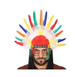Pluma Indio Multicolor Oeste Hombre Adulto Accesorio Carnaval Eventos Temáticos Precio: 2.50000036. SKU: S2400245