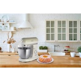 Ariete 1588/03 Robot de Cocina Vintage Beige con Bol de Acero Inoxidable y 10 Velocidades