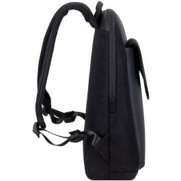 Rivacase 8524 Mochila para Portátil de 14 pulgadas, de lona, color negro, ideal para MacBook Pro 16 y otros portátiles