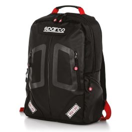 Sparco S016440NRRS Mochila Stage Negro-Rojo 15L, portátil 15", ligera, resistente al agua, automovilismo