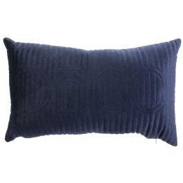 Home Deco Factory Cojín Lounge Palabra Bordada con Cremallera Desenfundable 50x30x10 cm