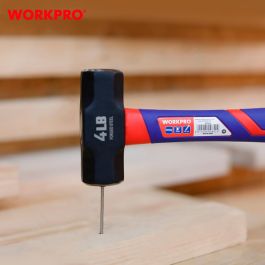 Workpro Martillo de Cantero con Mango de Fibra de Vidrio, 2000 g