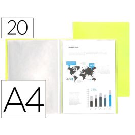 Carpeta Liderpapel Escaparate 20 Fundas Polipropileno Din A4 Amarillo Fluor Opaco Precio: 3.254899274. SKU: B193CW864J