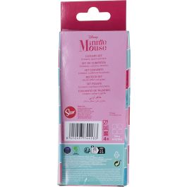 Licensing Juego de Cubiertos 2 Piezas Elípticos Metálicos Minnie Mouse CZ11405 Acero Inoxidable Disney Oficial Niños