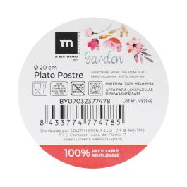 La Mediterranea Plato Postre Mel.Mate Garden 20 cm (24 Unidades) La Mediterranea Plato Postre Mel.Mate Garden 20 cm (24 Unidades)