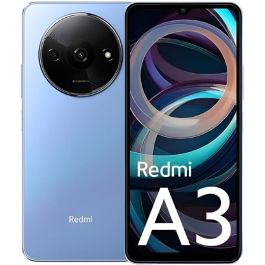 Xiaomi MZB0GLGEU Smartphone Redmi A3 4GB RAM, 128GB, Pantalla HD+ 6.71" 90Hz Gorilla Glass, Cámara 8MP, 5000mAh, Azul Lago