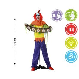 Figura Payaso Terrorífico XL 180 cm Con Luz, Movimiento y Cartel "Happy" - Decoración Halloween Precio: 51.79000013. SKU: B1BFAXK5LZ