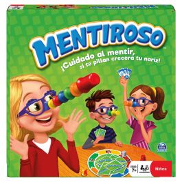 Spin Master 6065110 Juego de Mesa Mentiroso, Edición Familia Niños +7 Años, 3-4 Jugadores