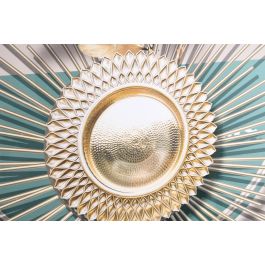 DKD Home Decor Cuadro Decorativo Abstracto Glam Beige Verde 160x80 cm Set de 2 Unidades de Aluminio Mdf