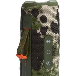 JBL JBLFLIP7SQUAD Altavoz Portátil Bluetooth Flip 7 Sonido Pro, AI Sound Boost, 35W, 16h Autonomía, IP68 Resistente Agua/Polvo, Camuflaje