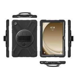 4smarts 540407 Rugged Case Grip para Samsung Galaxy Tab A9+ SM-X210/X215/X216 - Funda Antigolpes y Caídas TPU/PC Negra