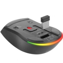 Mars Gaming MM-T3 Ratón Gaming Inalámbrico Tri-mode, Ultraligero 67g, 14400 DPI, Batería 100h, Base de Carga RGB, Multiplataforma