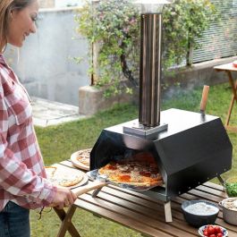 Horno para Pizza de Pellets con Accesorios Pizzahven InnovaGoods