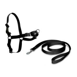 Petsafe Easy Walk Arnés para Perro Antitirones con Correa Nylon 1.8m y Enganche Frontal. Color Negro, Talla Pequeña