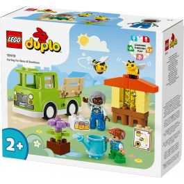 LEGO Duplo 10419 Cuidado de Abejas y Colmenas - Set de Construcción de Aprendizaje con Abejas, Colmena y Camión para Niños +2 años