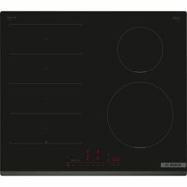 Placa de inducción - BOSCH SERIE 6 PIX631HC1H - 4 fuegos - 7400 W - Multitouch+ - Zona flexible - Negro