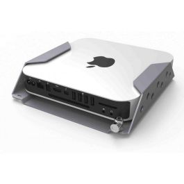 Compulocks Soporte Seguridad Mac Mini con Enclosure y Candado - Montaje VESA 75/100 Pared/Escritorio/Monitor Aluminio - Sin Pérdida WiFi