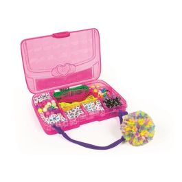 Clementoni CLE18892 Kit de Creación Mini Pulseras Rosas - Juguete Educativo Manualidades Niños
